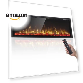 Electric Fireplace Ultra Narrow Frame & Wide Screen — Electric Heating Solutions, PRETZI