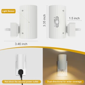 LED Night Light with Dusk to Dawn Sensor, WSKVEZZA