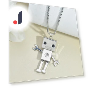 Movable Robot Necklace — Boys' Necklaces, Commodity Jewel
