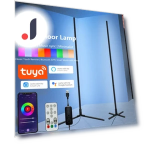 RGB Corner Floor Lamp — Standing Lights, Crown Global