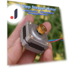 Small 35mm 2-phase 4-wire stepper motor with dual ball bearing 5mm shaft — 3D Printer Motors, BagFashion