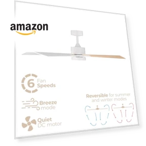 Smart 5-Blade Ceiling Fan with LED Light Kit — Ceiling Fan Lighting Solutions, East Grove Home