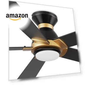 Smart 52" Ceiling Fan with Lights — Ceiling Fan Wall Controls, SMAFAN