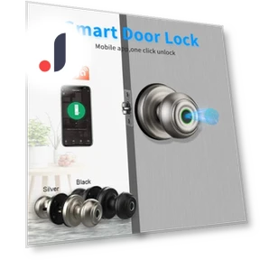 Smart Door Lock with Fingerprint Scanner — Biometric Security, Crown Global