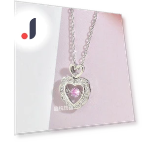 Smart Pink Diamond Love Necklace — Smart Jewelry, Commodity Jewel