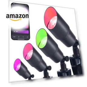 Smart RGB Landscape Lighting Kit — Outdoor Light Projectors, iYogaled
