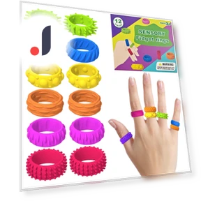 Spiky Sensory Rings — Blocks, Fash