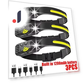 USB Rechargeable LED Sensor Headlamp — Flashlights, Dream Garage
