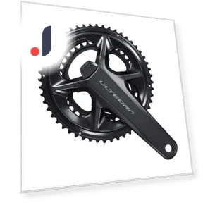 175mm 52x36T Crankset with Power Sensor — , SHIMANO