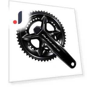 175mm 54x40T Crankset with Power Sensor — , SHIMANO