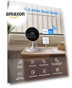 2K Indoor Security Camera — Baby Monitors, Mysight