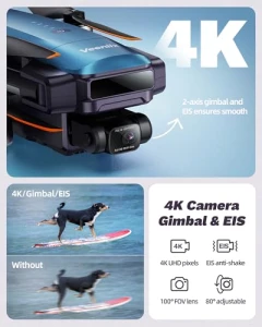 4K Professional Drone with Gimbal & EIS — Drone, Veeniix