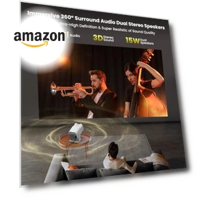 4K Projector with Wifi and Bluetooth — Home Theater Projectors, Gaimoo