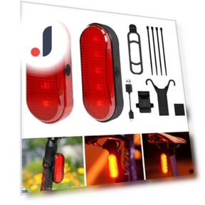 Bicycle Tail Light with Brake Sensor — Bike Headlights, GUB