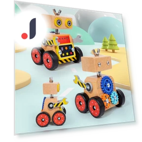 Children's Robot Constructor Set for Building a Car — Construction Kits, Super Go
