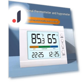 Color Display Smart Thermo-Hygrometer with Multifunction Alarm Clock — Alarms & Clocks, TrendVibeCN