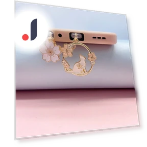 Dustproof Sakura Rabbit Dust Plug — Phone Charms, Qianxiu
