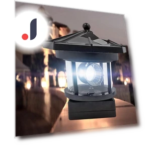 Practical Smart Sensor Lighthouse Beacon Solar LED Light — Garden Illumination, Good Household Items