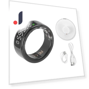 Smart Fitness Tracker Ring with Screen — Wearable Accessories, ZY-Sport-N
