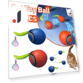 Smart Interactive Cat Toy Ball — Cat Playthings, Pet Products My