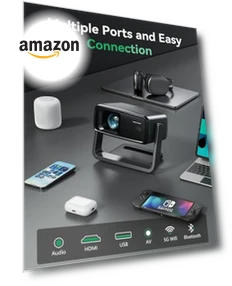 Smart Portable Projector — Home Theater Projectors, Aubor