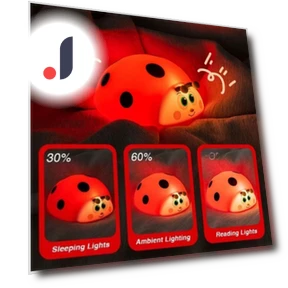 Touch Control Ladybug Night Light — Night Lights, Maipuxing