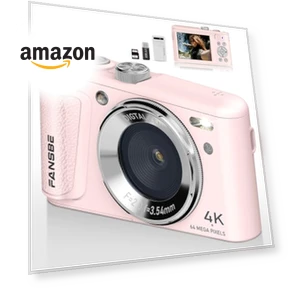 4K Vlogging Camera with 64MP — Compact Digital Cameras, Fansbe Smart