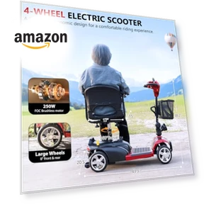 All Terrain Foldable Electric Scooter — Push Scooters, Hubbfq