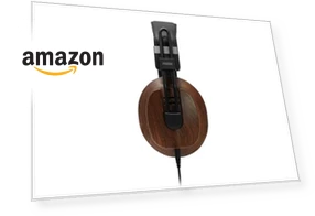 Premium Mahogany Semi-Open RP Headphones — Over-Ear Headphones, Fostex