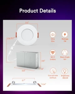 Smart LED Recessed Light, Lumary