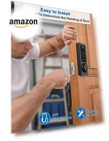 WiFi & Bluetooth Smart Lock with Keyless Entry — Smart Home Security, GEONFINO