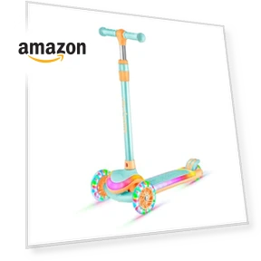 3-Wheel Kids Scooter with Multi-Color Lights — Pedal Cars, Lifemaster
