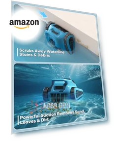 Cordless Pool Vacuum Robot — Automated Pool Maintenance, HISION