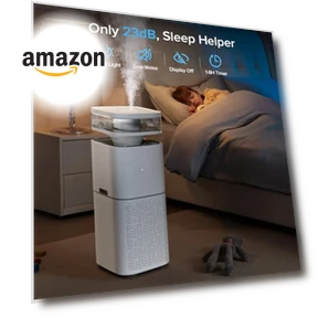 HEPA Air Purifier and Humidifier 2 in 1 — Activated Carbon Air Purifiers, Electactic