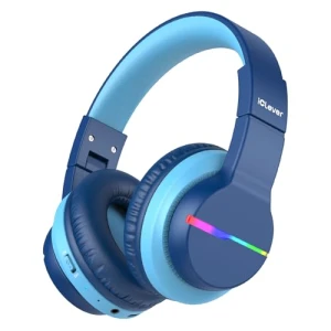 Kids Bluetooth Headphones with LED Lights, iClever