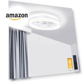 Low Profile Ceiling Fan with Lights and Remote — Ceiling Fan Wall Controls, VOLISUN