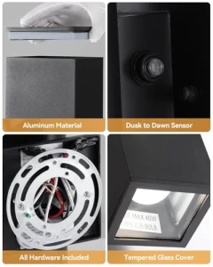 Smart Outdoor Wall Lights, KIZON