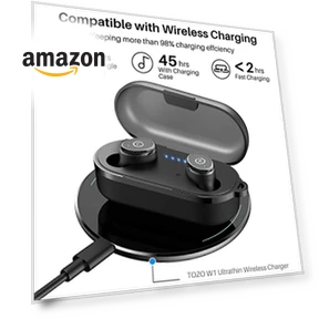 True Wireless Bluetooth Earbuds — In-Ear Headphones, TOZO