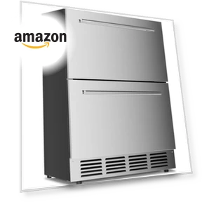 Weather Proof Stainless Steel Outdoor Beverage Refrigerator — Drink Coolers, Antarctic Star