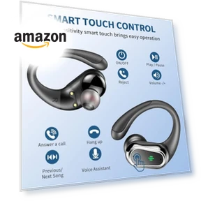 Wireless Earbuds with ENC Noise Canceling Mic — In-Ear Headphones, Rolosar