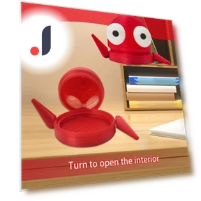 Cartoon Red Piggy Bank Robot with Movable Arm — Savings & Piggy Banks, Kitty Cat House