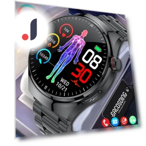 ECG + PPG Smart Watch with Amoled Display — Smartwatches, SACOSDING