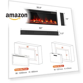 Linear Fireplace Heater — Electric Heating Solutions, Eshoma