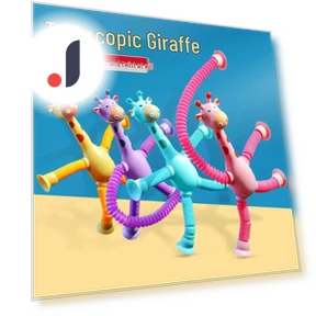 Luminous Telescopic Giraffe Robot Toy with Suction Cup — Infant & Early Childhood Playthings, Super Go