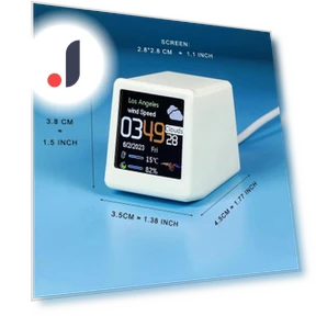 Mini Smart WiFi Weather Station Clock — Clocks, Darling Child Boutique