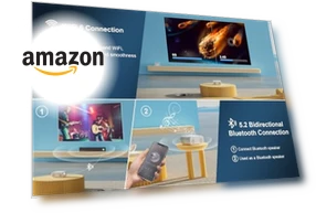 Outdoor-Projector 4K with WiFi 6 and Bluetooth — Home Theater Projectors, Jimveo