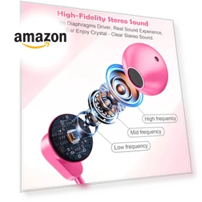 Pearl Beaded Wired Headphones — In-Ear Headphones, VOFUOE