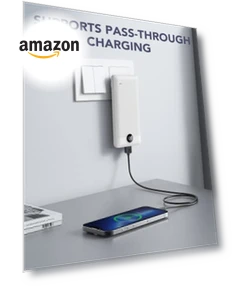 Portable Charger with Built-in Cables and AC Wall Plug — Charging Solutions, VRURC