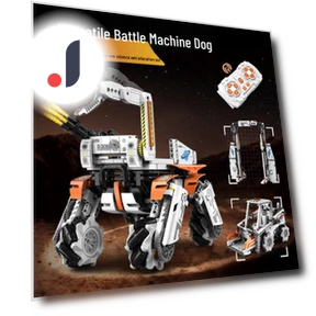 Programming Robotic Boy Toy with Mechanical Dog — Construction Kits, Super Go