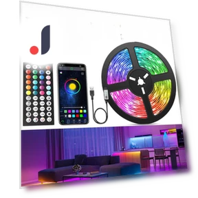 RGB LED Strip Kit with Music Sync — LED Strips, TrendVibeCN